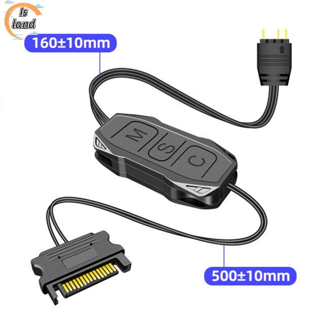 Bộ Điều Khiển Mini Argb Dây Cáp Dài Rộng 5v 3-pin Sang SATA