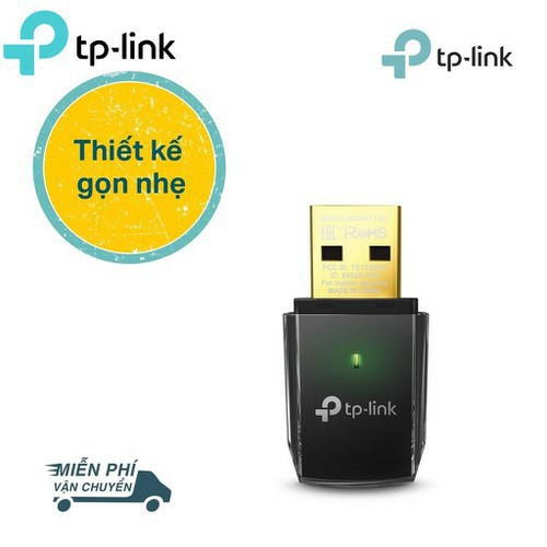 TP-Link AC 600Mbps USB wifi  -Archer T2U- Hàng Chính Hãng