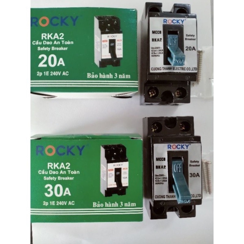 CB cóc- Cầu dao an toàn ROCKY 20A-30A