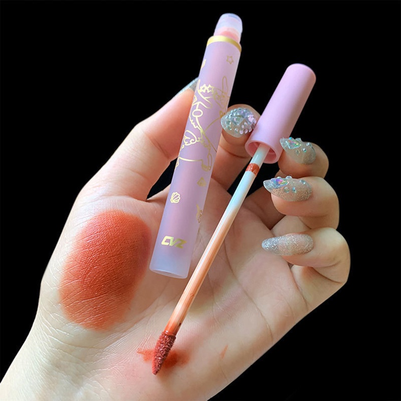 [Hàng mới về] Son môi dạng kem lì CVZ lâu trôi lên màu chuẩn đẹp chất lượng cao