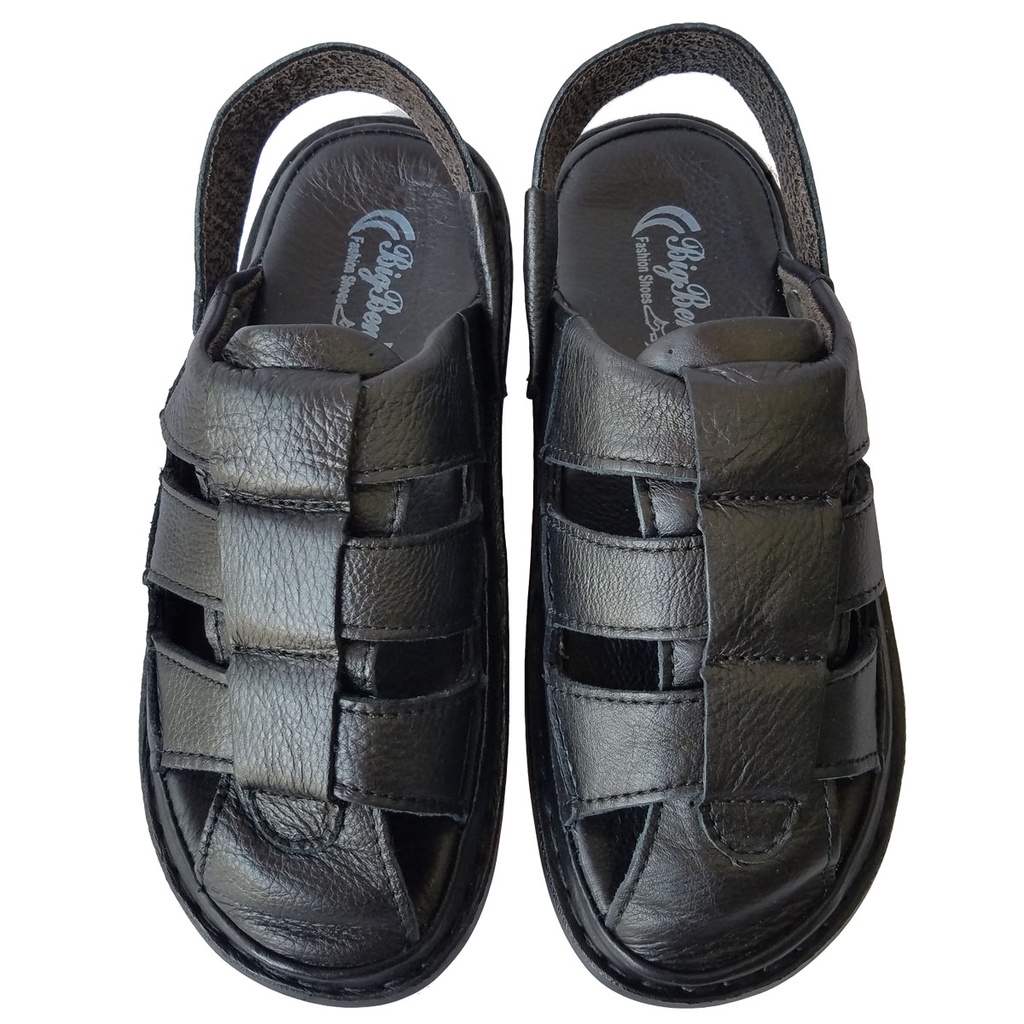 Giày Sandal Nam Bít Mũi Da Bò Thật BIGBEN SD79