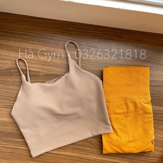 Áo bra tập gym yoga chất poly cao cấp ôm form nâng ngực