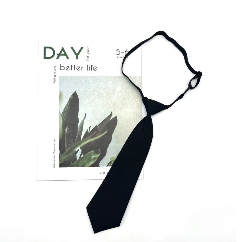 Cà Vạt Đồng Phục Màu Đen Thắt Nút Dài Dành Cho Nam