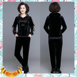 [SALE 25%] [CAO CẤP] Bộ thể thao tuổi trung niên Nhung TT457_[THỜI TRANG TRUNG NIÊN] [HOT]