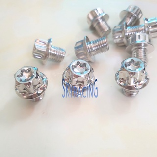 Ốc chân kính inox 304 răng thuận ngược đầu salaya