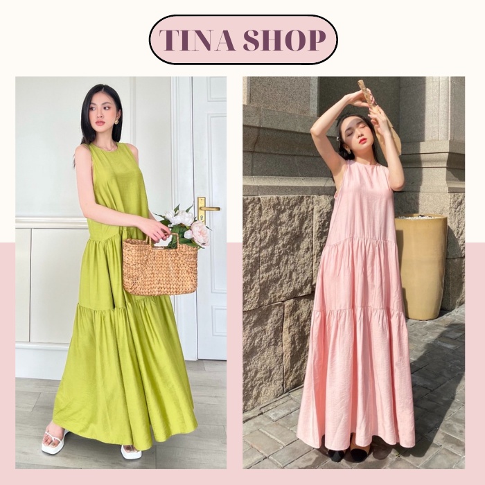 Váy Babydoll Bigsize Đầm Đũi Suông Rộng Dáng Dài Chấm Gót Có Túi Hông Tiện Lợi, Chất Đũi Linen Thoáng Mát