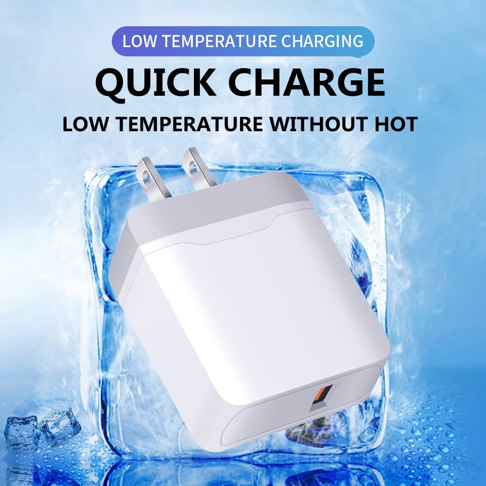 Đầu sạc nhanh 18w 3.0 Usb thích hợp cho Iphone 11 12 Pro Max 8 Qc3.0 Samsung Xiaomi