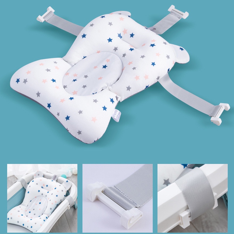 Đệm Lót Bồn Tắm Có Thể Gấp Gọn Tiện Dụng Cho Bé Sơ Sinh