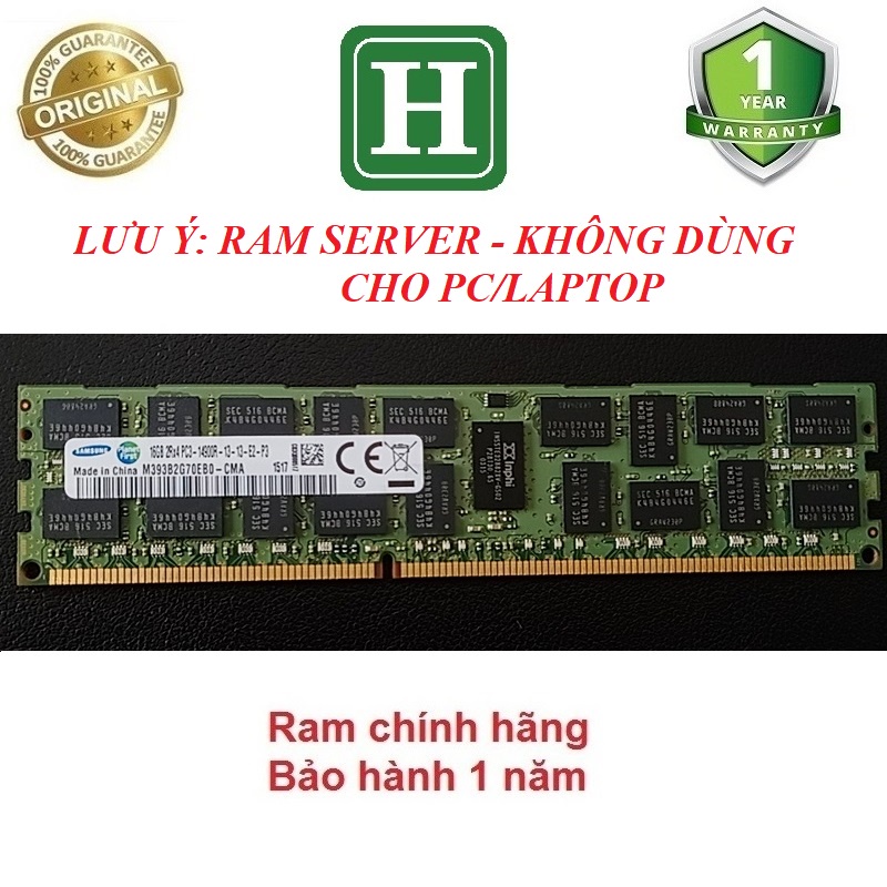 Ram server DDR3 32gb, 16gb ECC REG bus 1866, 1600,... hàng tháo máy chính hãng, bảo hành 12 tháng