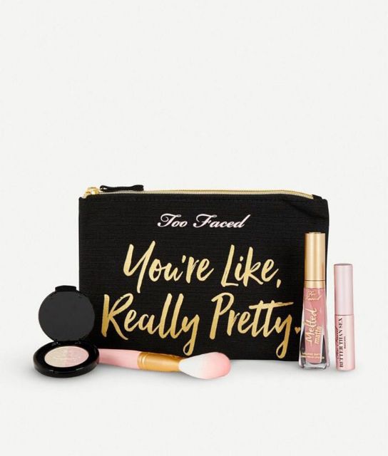 Bảng phấn mắt JUST PEACHY - Too Faced (tặng kèm ví đựng mỹ phẩm của hãng) | BigBuy360 - bigbuy360.vn