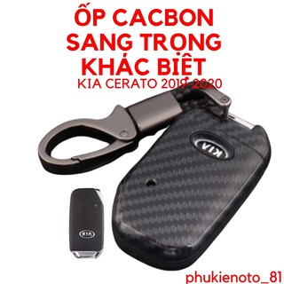 Ốp chìa khoá Kia Cerato 2019, 2020 ❤ Freeship ❤ Vân cacbon cao cấp