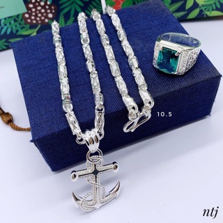 DÂY CHUYỀN NAM MẶT MỎ NEO, NHẪN ĐÁ - TRANG SỨC NAM BẠC TA