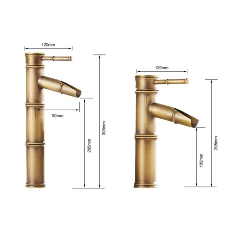 Vòi Nước Nóng Lạnh Bằng Tre Bền Bỉ Cho Bồn Rửa Nhà Tắm