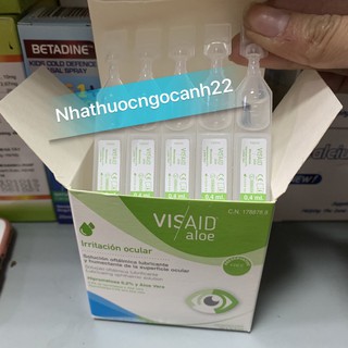 Nhỏ mắt visaid aloe hộp 30 tép dành cho mắt khô