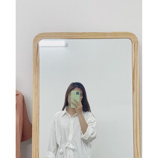 Áo sơ mi cột nơ eo cá tính cách điệu