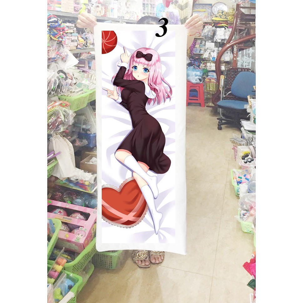 Gối ôm anime Chika Fujiwara Kaguya-sama Love Is War1mx40cm (Tặng 1 poster hoặc 1 huy hiệu)