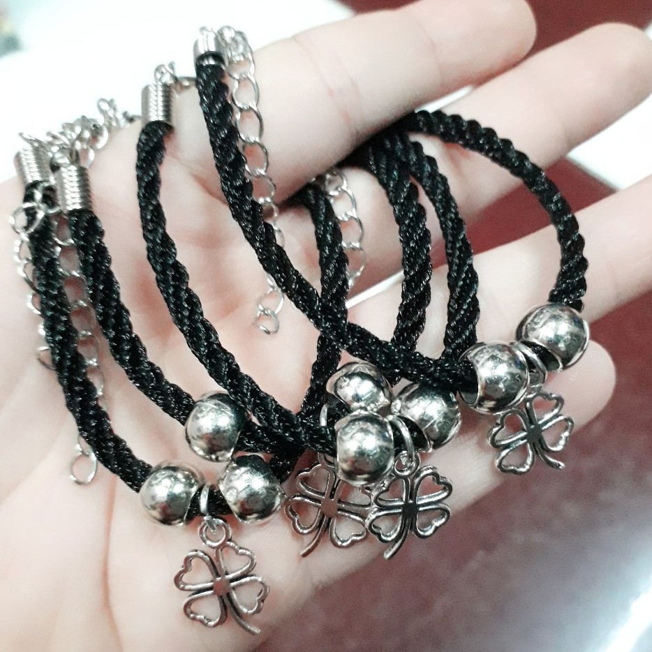 Vòng tay 10 cái = 50k / dây đỏ / đen xoắn nhật [ sỉ handmade rẻ nhất tphcm ]