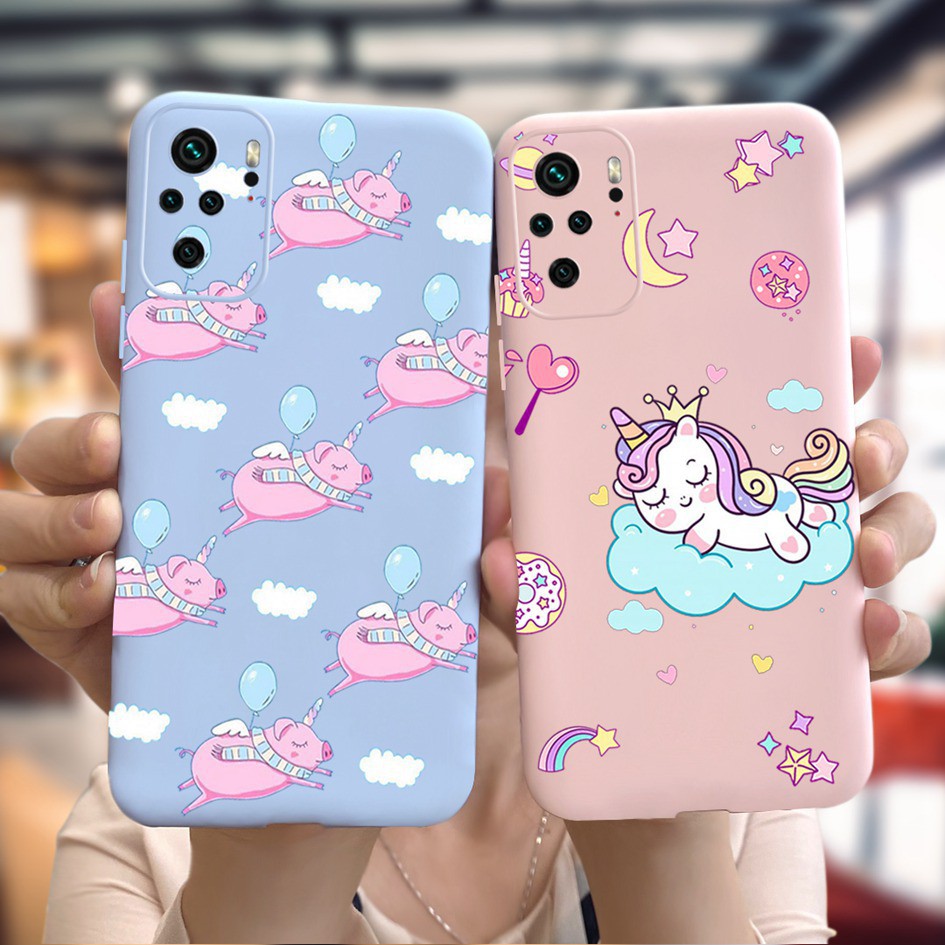 Ốp điện thoại silicon mềm hình kỳ lân cho Xiaomi Redmi Note 9s 9T Note 8 Pro Note7 6 5A Prime Note 10 RedmiNote10Pro