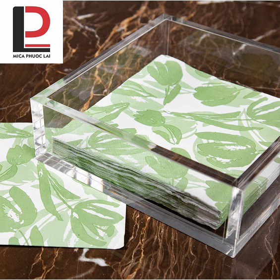 Khay đựng khăn giấy acrylic, mica cao cấp