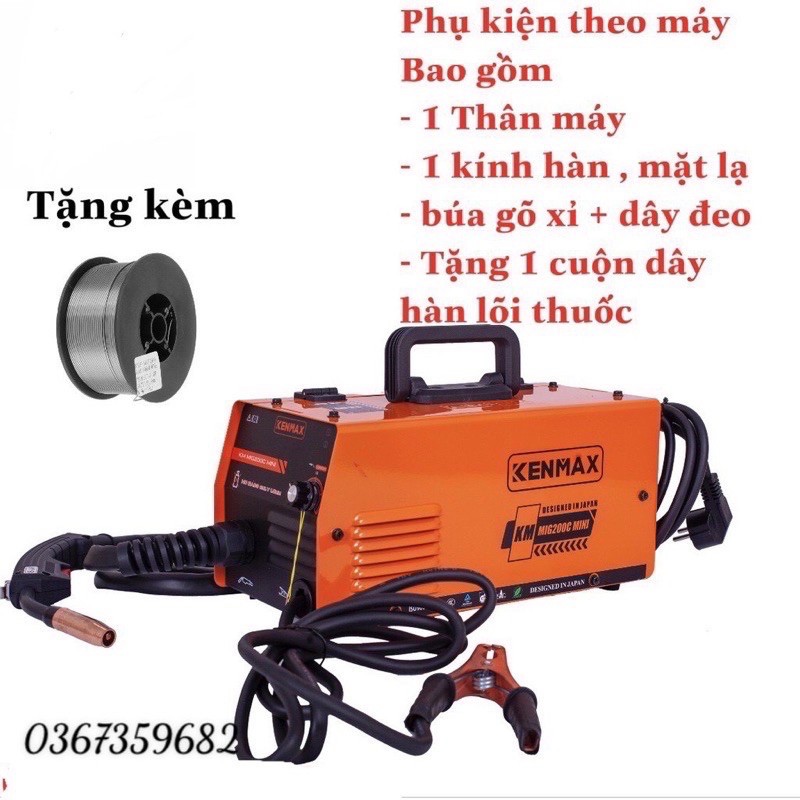 Máy Hàn Chuyên Mig Kenmax 200C mini, Máy Hàn Mig Không Dùng Khí