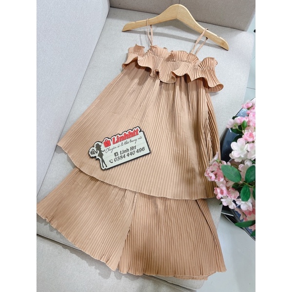 SET XẾP LY 2 DÂY BÈO RỚT VAI FREESIZE