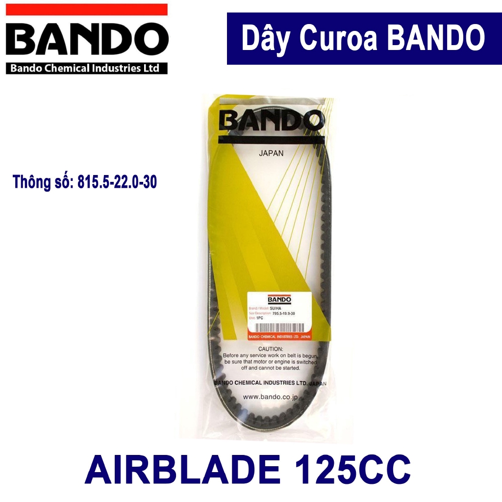 Dây curoa Airblade 125 - Bando Thái Lan