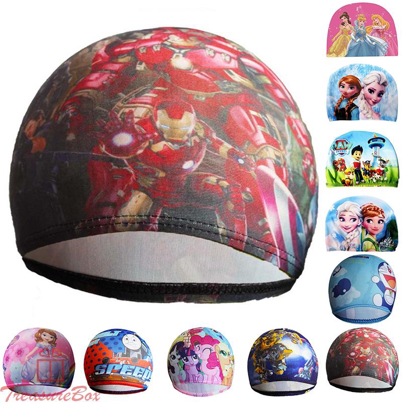 Nón bơi in họa tiết hoạt hình cho trẻ em