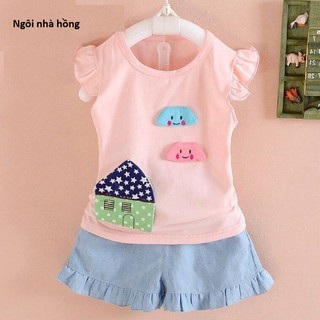 Quần Áo Trẻ Em Ngắn Tay Chất Liệu Thun Cotton Cao Cấp Cho Bé Trai Và Bé Gái Từ 6kg đến 22kg