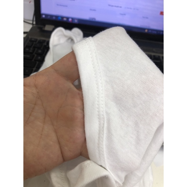 Body chip ba lỗ trắng trơn chất cotton mỏng mát cho bé- Bodysuit xuất dư cho trẻ sơ sinh 0-24 tháng