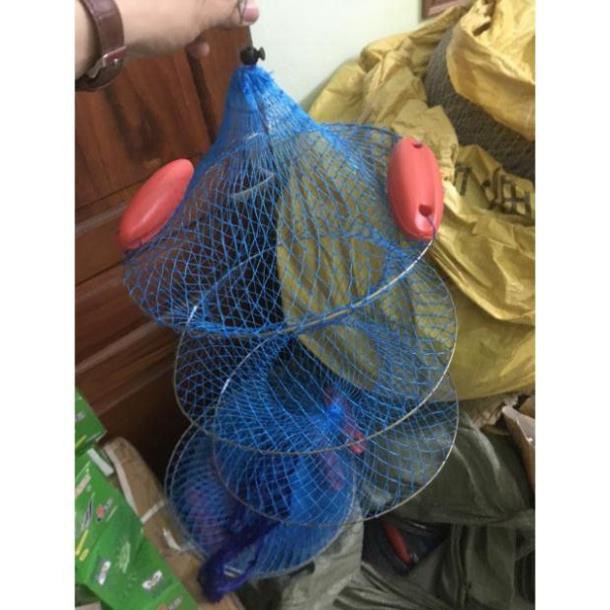 Giỏ Đựng Cá 2 Phao Chất Liệu Cước Siêu Bền Đựng 5-8kg Cá Hàng Gia Công