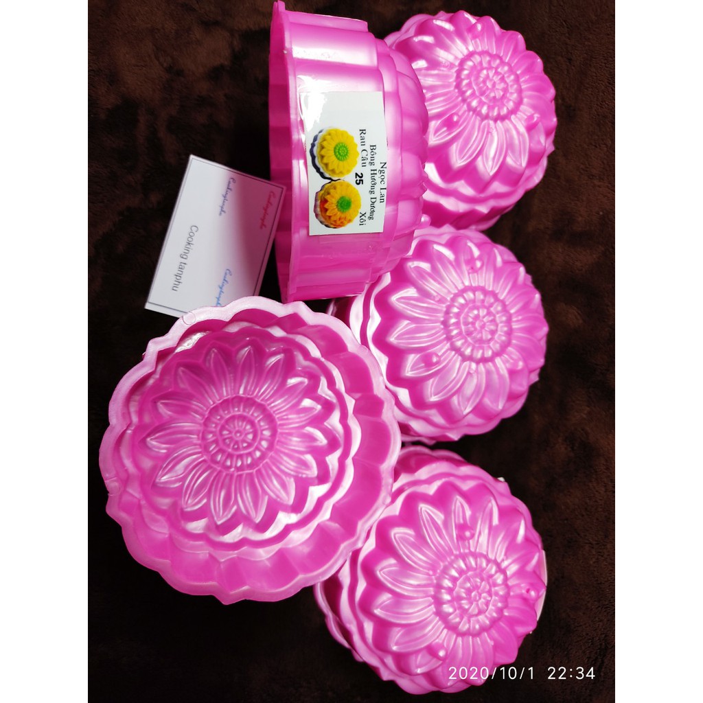 KHUÔN XÔI TRÒN , RAU CÂU , HƯỚNG DƯƠNG 9,5 cm x 5 cm