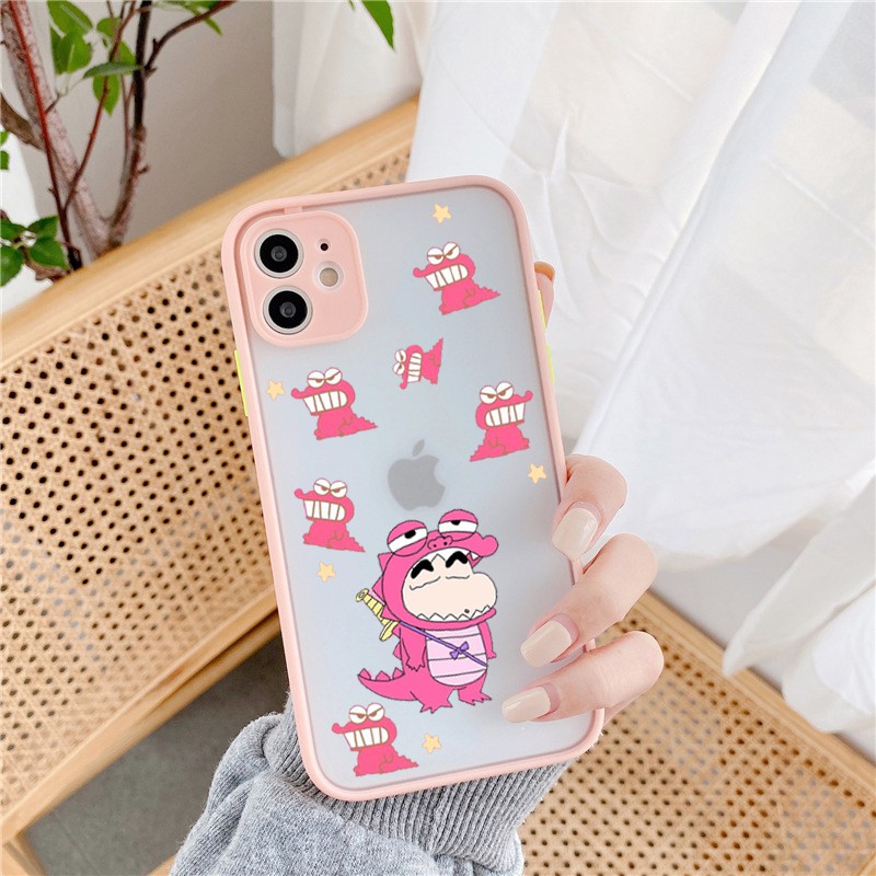 Ốp lưng Iphone dino shin viền màu iphone 6/6plus/6s/6s plus/ 7/ 7plus/ 8/ 8plus/x/xs/ xs max/ 11/ 11 promax/12 /12 pro m