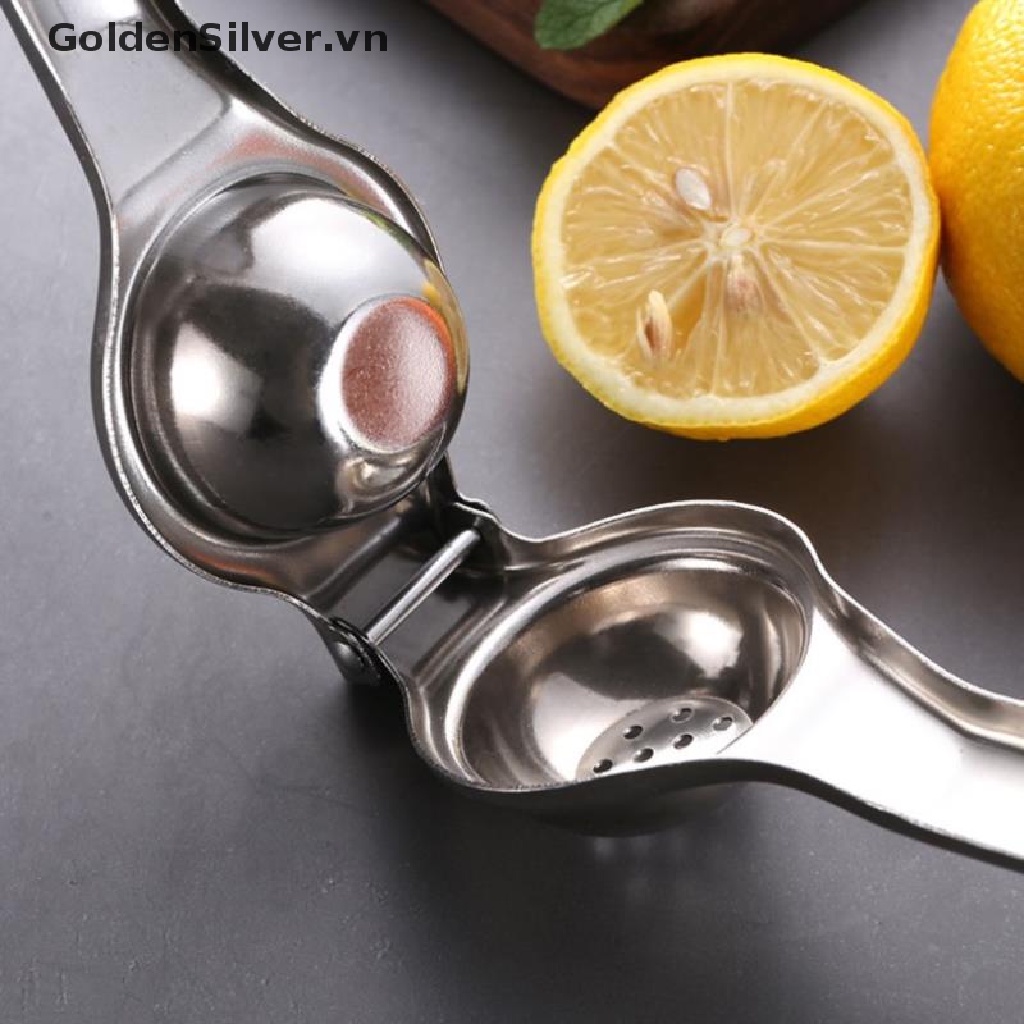 Dụng Cụ Ép Nước Cam / Chanh Bằng Thép Không Gỉ Màu Vàng Đồng