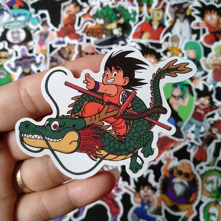 Miếng dán Sticker anime Dragon Ball (7 Viên ngọc rồng) trọn bộ 200 hình - In rõ ràng sắc nét khó tróc