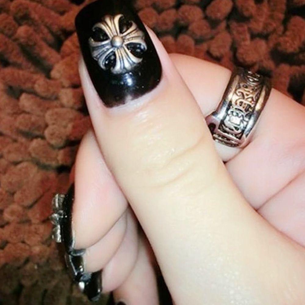 Phụ Kiện Đinh Tán Hình Ngôi Sao / Trái Tim / Đám Đông Phong Cách Punk Trang Trí Móng Nghệ Thuật