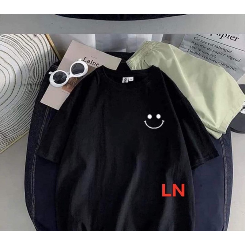 Áo phông miệng cười mắt chấm tròn LN11
