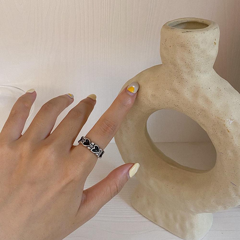 Nhẫn Hình Trái Tim Có Thể Điều Chỉnh Kích Cỡ