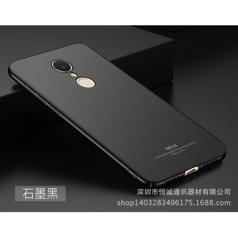 Ốp lưng Xiaomi Redmi 5 và Redmi 5 Plus MSVII cao cấp siêu mỏng đỏ