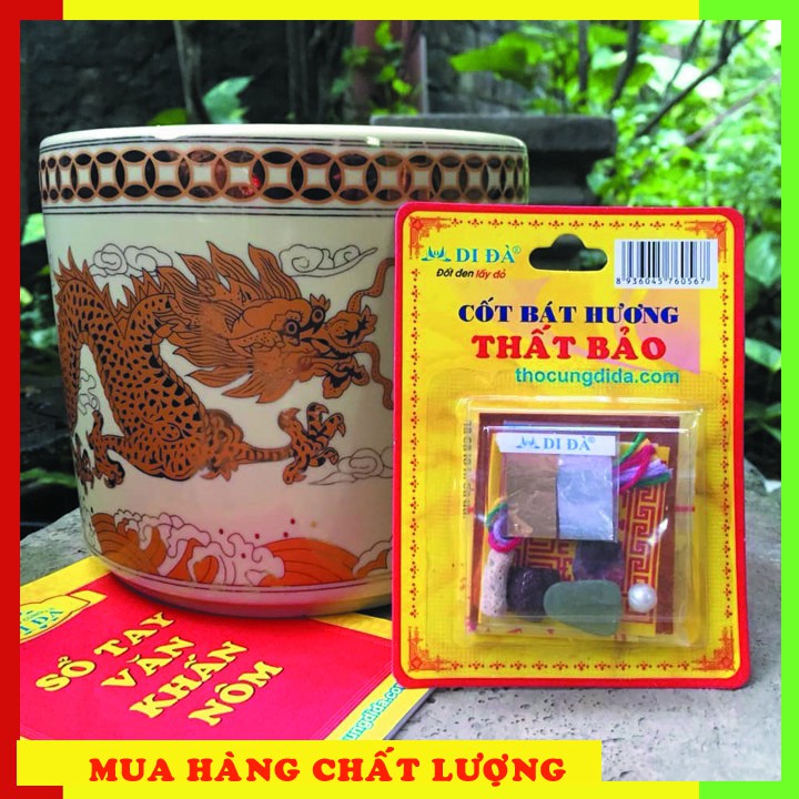 CỐT BÁT HƯƠNG (THẤT BẢO) DI ĐÀ 100% hàng thật - đã kiểm định mẫu, bát hương, bát nhang, đồ thờ cúng