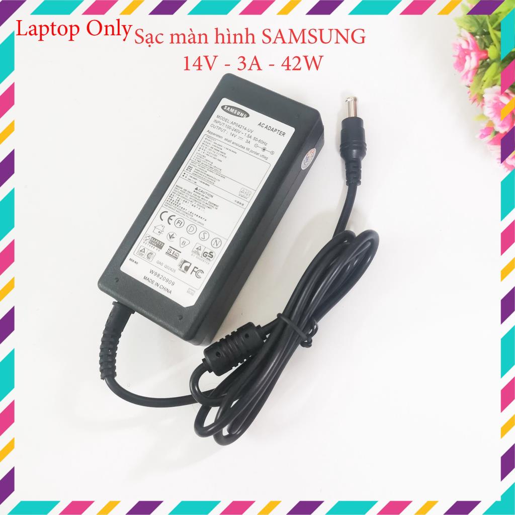 Sạc màn hình, laptop SAMSUNG 14V - 3A / 19V - 3.16A adapter màn hình SAMSUNG loại tốt