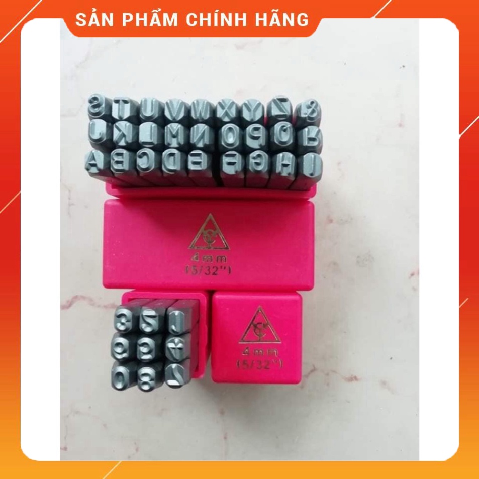 Bộ đục chữ và số XE MÁY 4mm -5mm-6mm