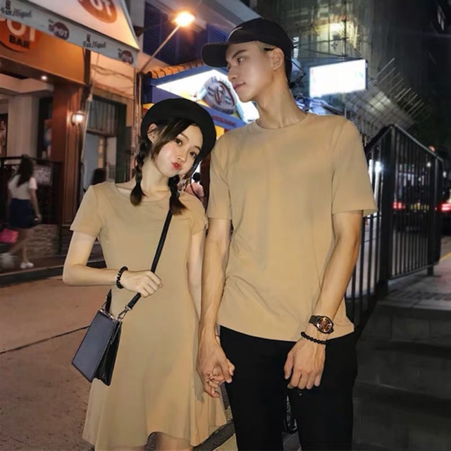 Full set đồ đôi áo thun Nam và váy Nữ, Couple, đồ cặp