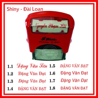 Mặt dấu tên , mặt dấu 2 dòng