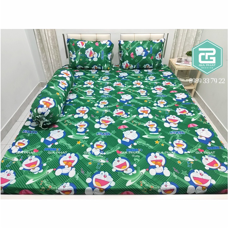 [Link 3 _ Hoạt Hình] Bộ Ga 4 món Thun Lạnh Việt Nam cao cấp( 1 ga + 2 áo gối nằm + 1 áo gối ôm)