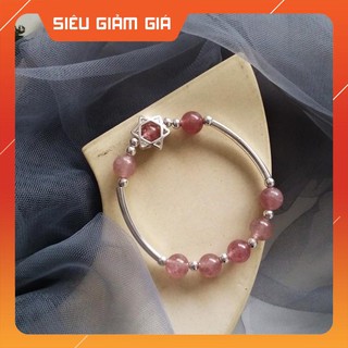 Vòng tay nữ_Lắc tay nữ thời trang Hàn Quốc hạt đá pha lê nhiều màu