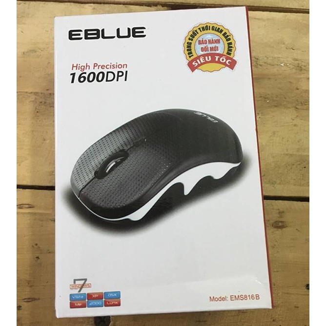 Chuột không dây Eblue EMS816 màu đen