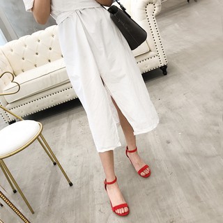 Giày sandal cao gót MYS quai ngang DA  5p
