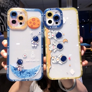 Ốp Lưng Silicon Chống Sốc Viền Nổi đủ dòng Astronaut