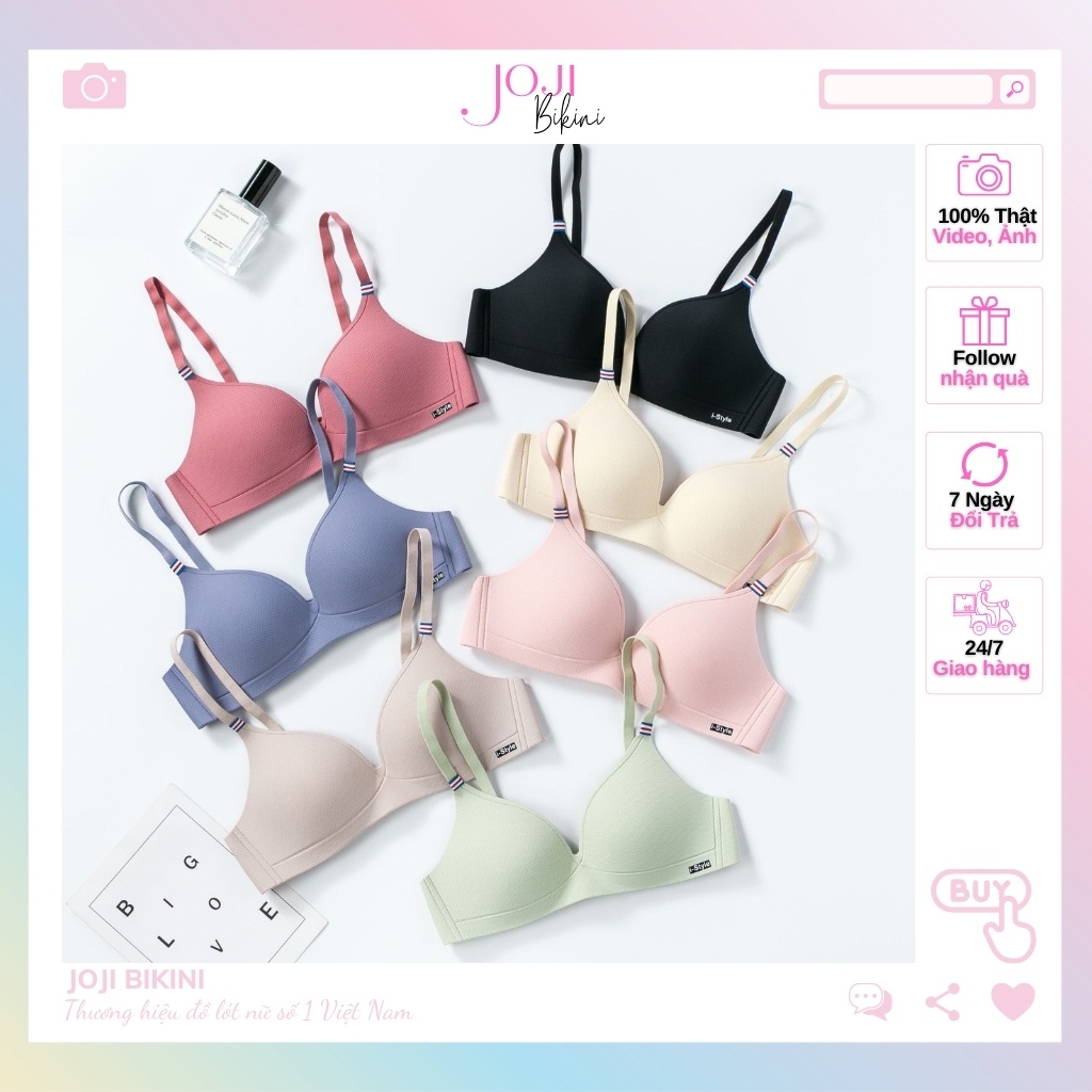 Áo lót nữ đúc su 💖 FREESHIP 💖 Áo bra nữ su không gọng có đệm nâng ngực cao cấp JOJI BIKINI ALBR3354