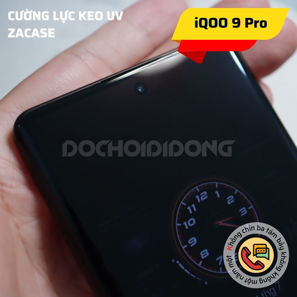 Miếng dán cường lực Vivo IQOO 9 PRO Zacase keo UV cao cấp